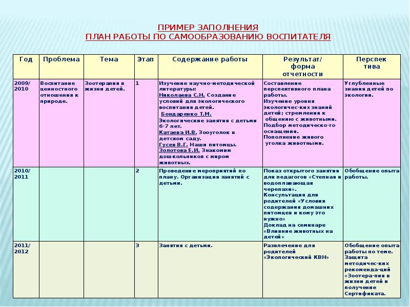 Программа темы воспитателям